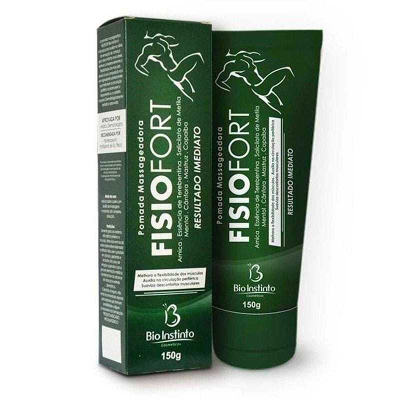 Pomada Massageadora Fisiofort Bio Instinto 150g – Alívio Rápido Muscular, Relaxamento e Sensação Refrescante