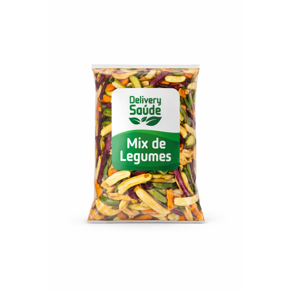 Mix de Vegetais 1Kg Iofilizados Importado Premium Crocante Nutritivo Snack Saudável Delivery Saúde