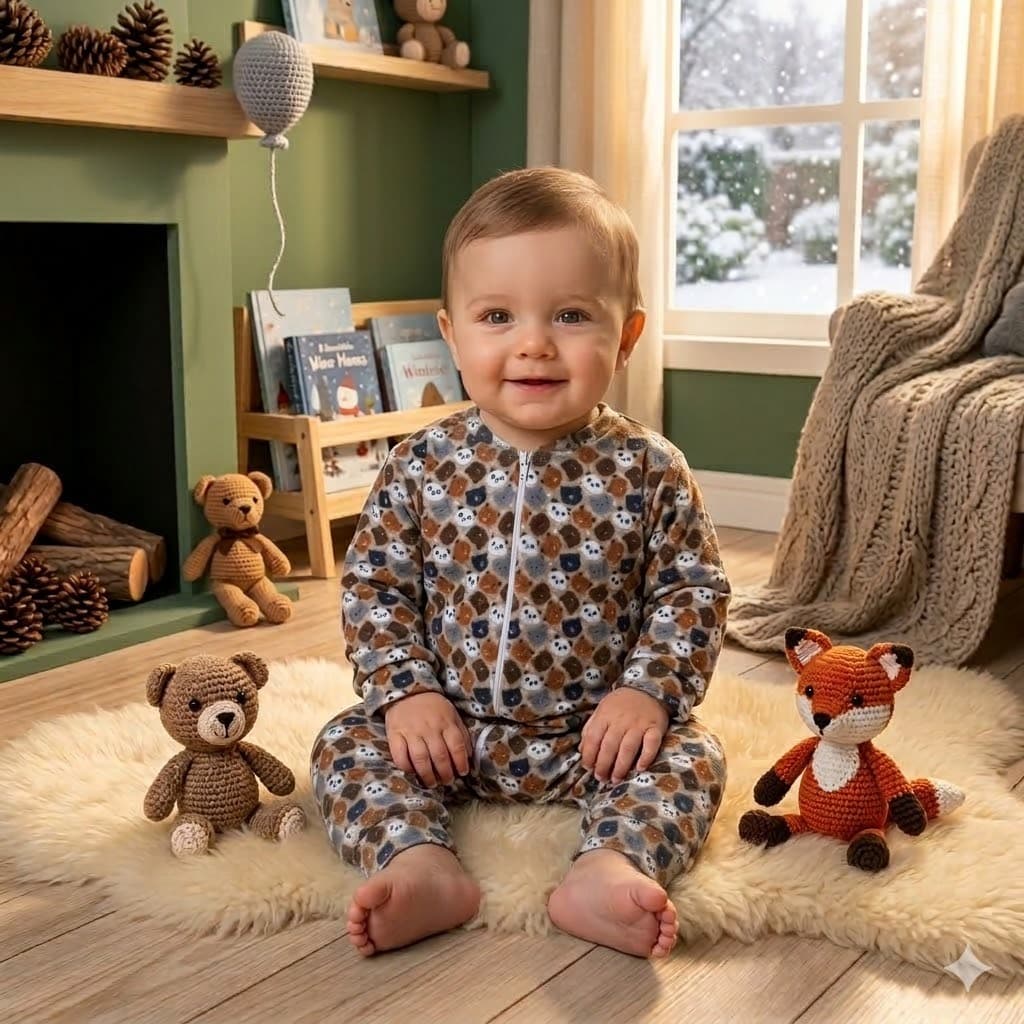 Macacão de soft bebê inverno quentinho roupa de frio para bebê macacão com zíper menino menina