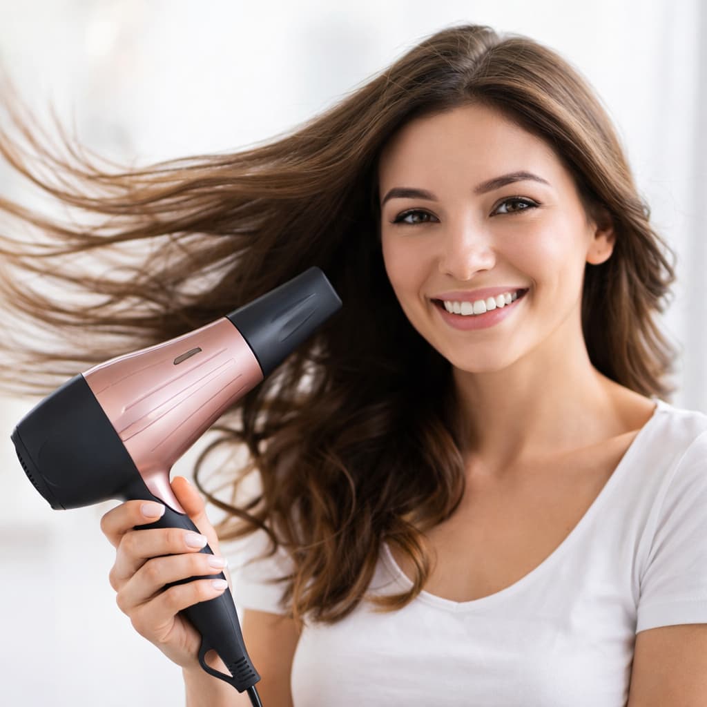 Secador de Cabelo 1200W Bivolt Portátil Profissional – Secagem Rápida, Leve e Compacto