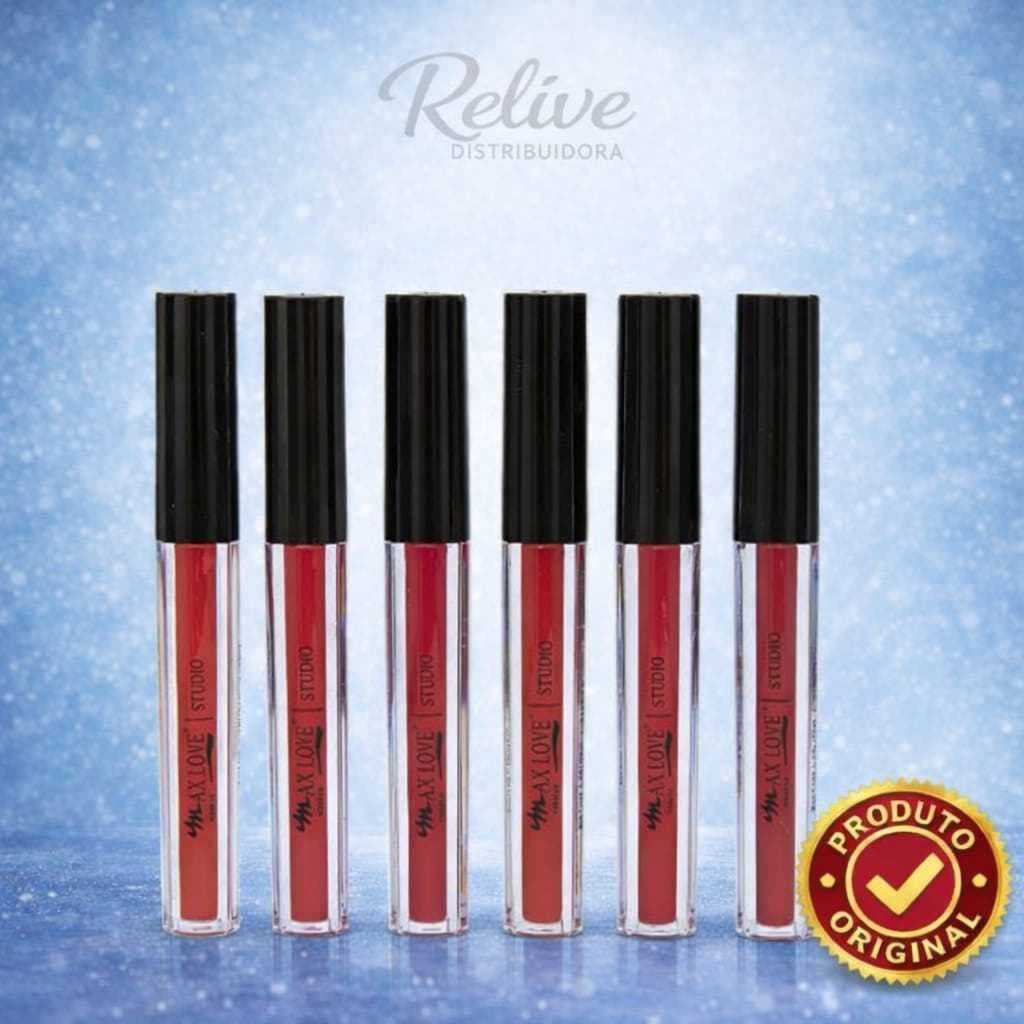 KIT 6 und BATOM LIQUIDO MATTE 30 HORAS LONGA DURAÇÃO MAX LOVE  CONFORT + HIDRATAÇÃO COR (758 a 763)
