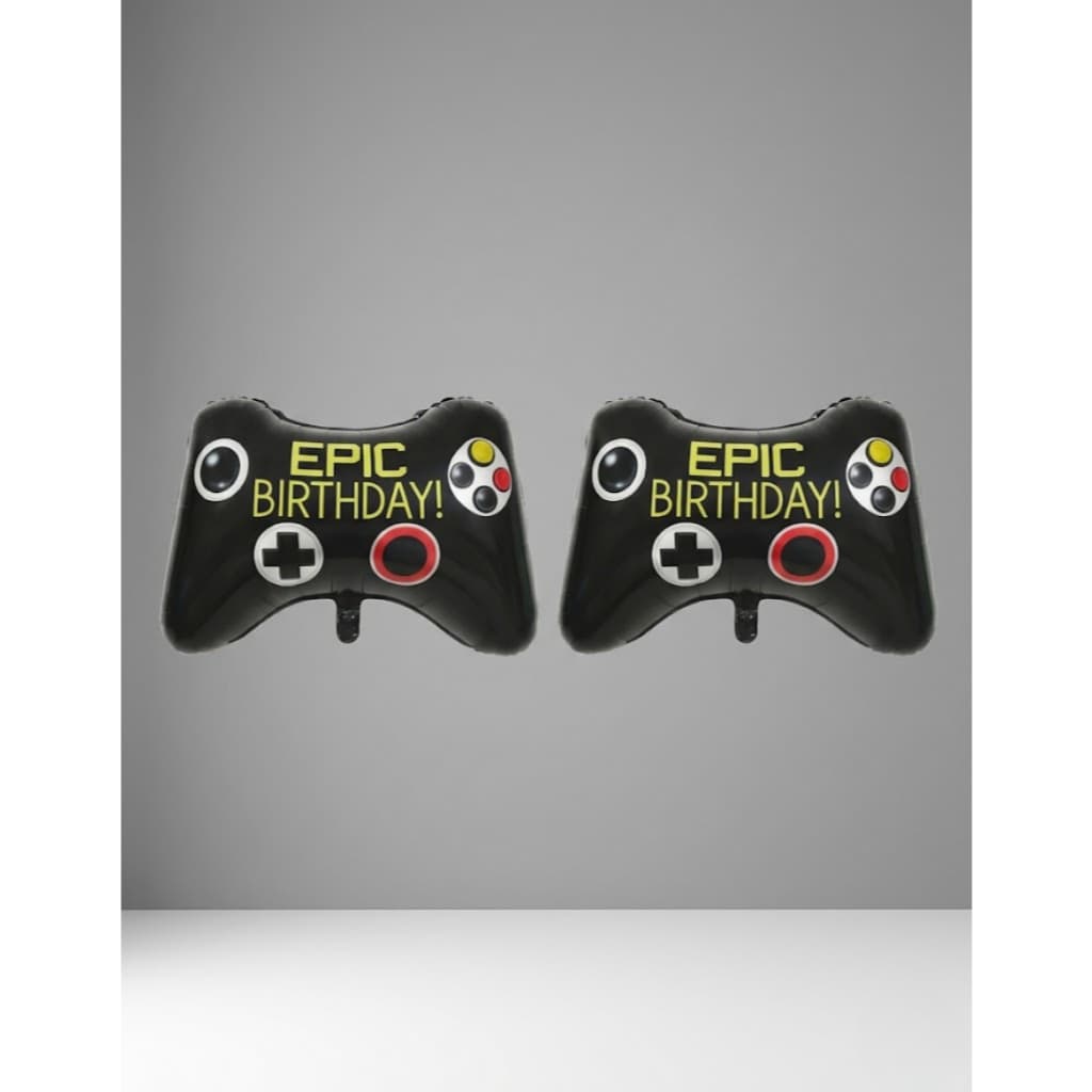 Kit Decoração Gamer 2 Controle Balão Epic Birthday Enfeite Aniversário