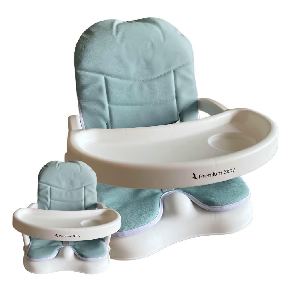 Cadeira de Alimentação Compacta bebe Cadeirinha de Refeição Infantil Bebê Portátil Cloud Azul Rosa Premium Baby Segura