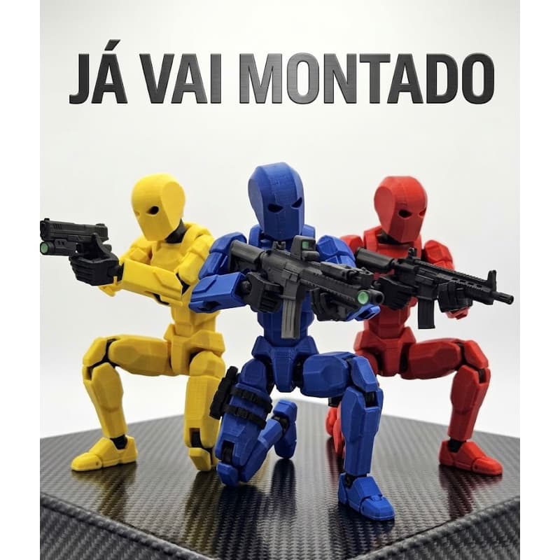 BONECO ARTICULADO DUMMY 13 ANATÔMICO (MONTADO) + KIT ARMAS