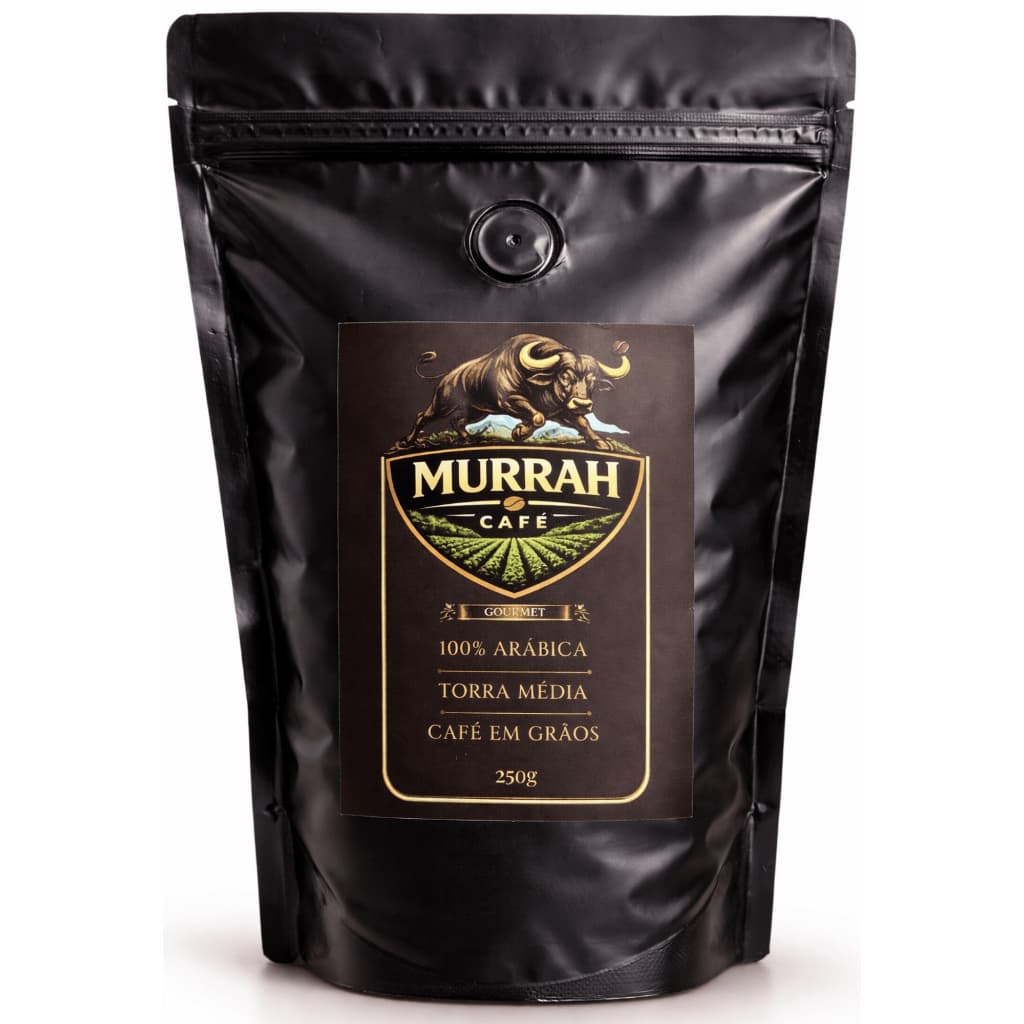 Café Gourmet em Grãos 100% Arábica Torra Média Murrah Café 250g/500g