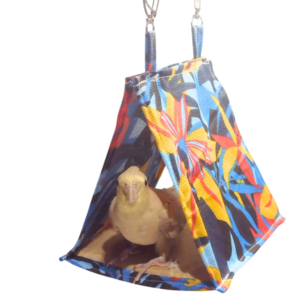 Cabana Casinha Poleiro Pássaros Calopsita Argaponis Aves Pet  Passaro Toca