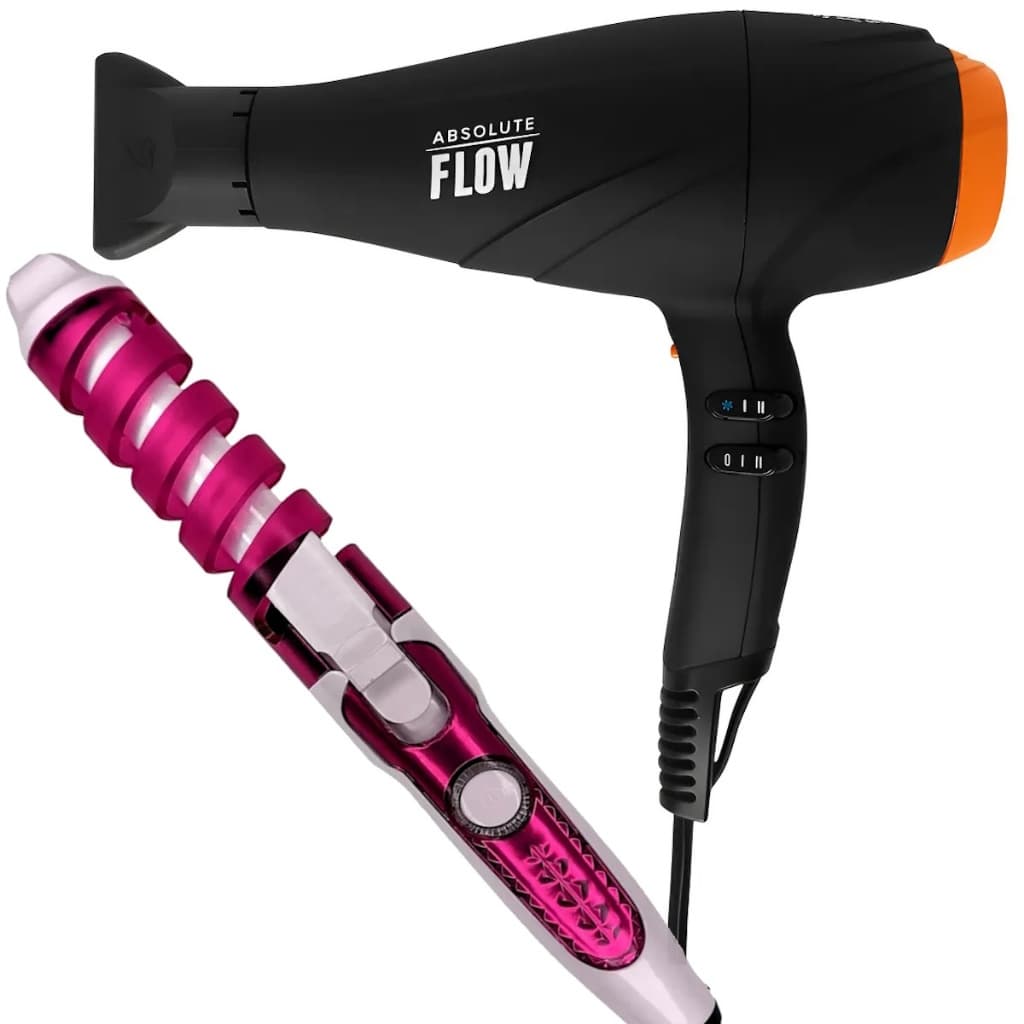 Secador De Cabelo Gama Italy 2300w Absolute Flow Ions Profissional Salão Modelador Cachos Nova