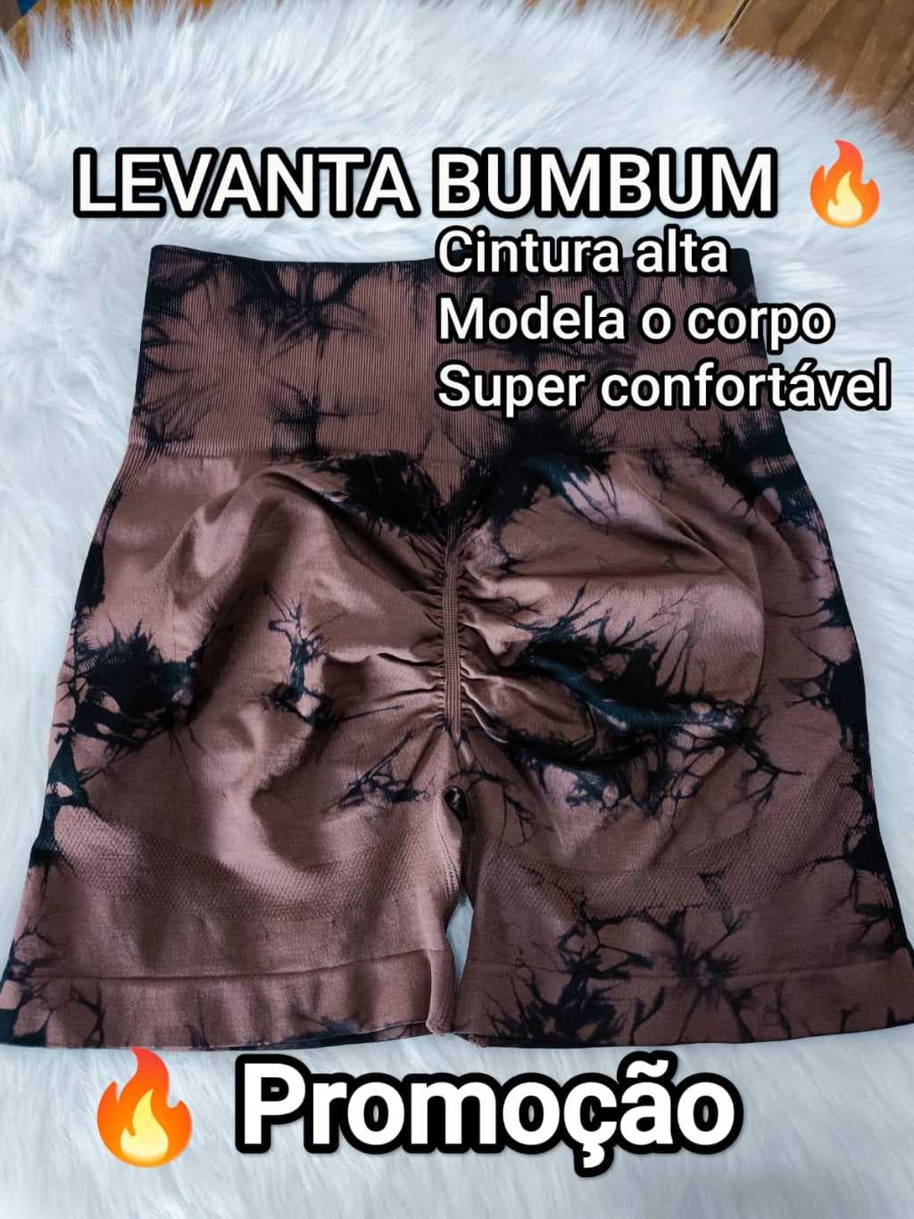 Short Fitness Feminino Cintura Alta Levanta Bumbum Não Transparente Modelador Academia -Cod:B19