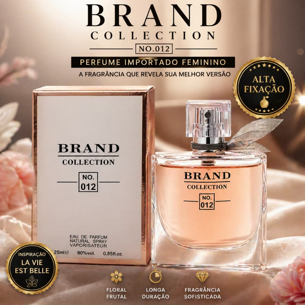 Perfume Importado Feminino Brand Collection No.012 Inspiração Alta Fixação - 25ML