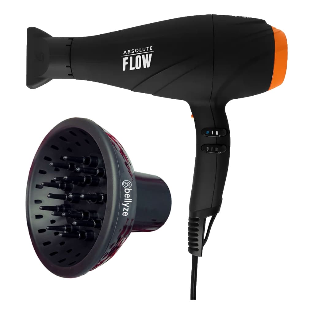 Secador De Cabelos Gama Italy Gbs Profissional 2300w Ar Quente Frio Com Difusor De Cachos