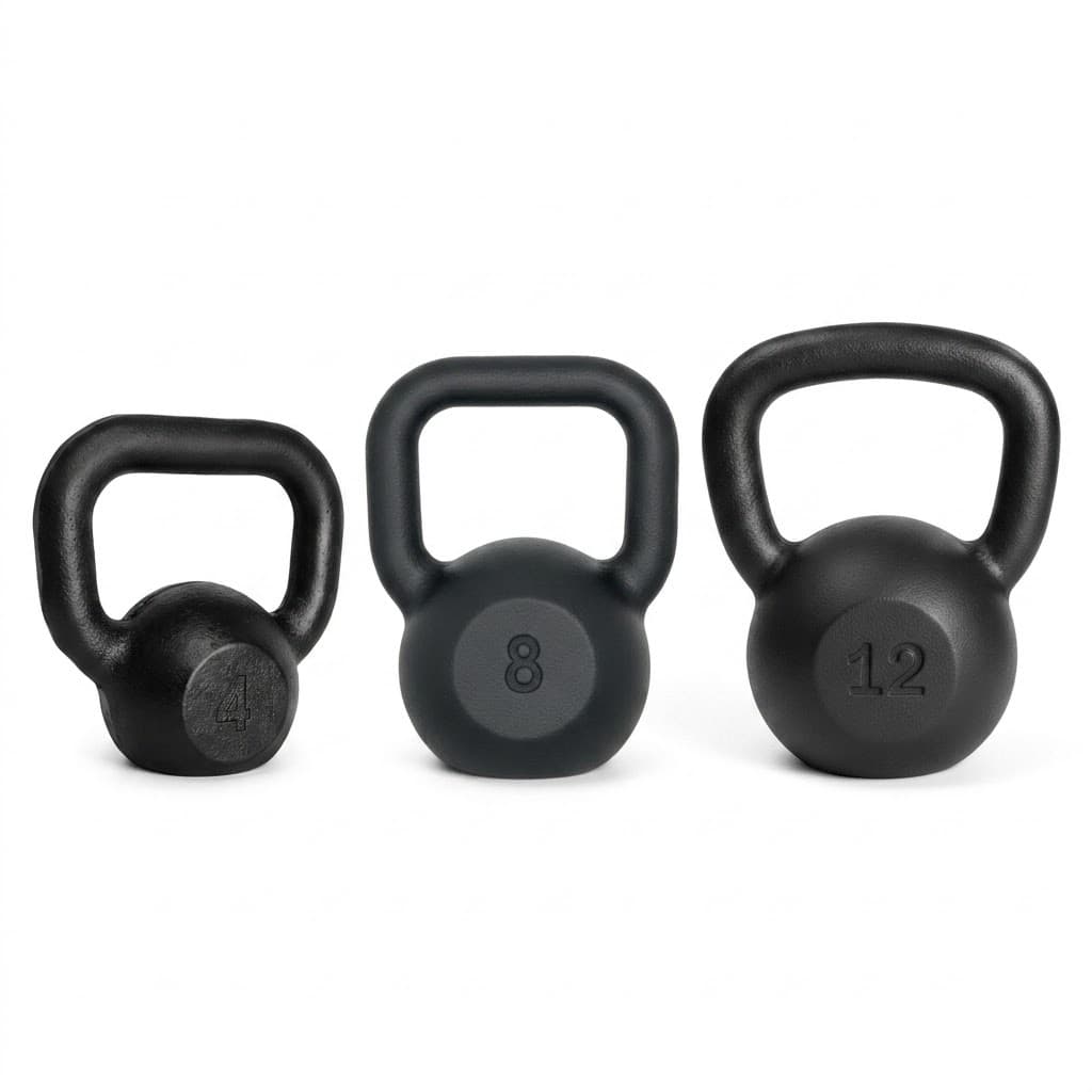 KIT KETTLEBELL MUSCULAÇÃO 4KG 8KG 12KG FITNESS TREINO ACADEMIA FUNCIONAL CROSSFIT CASA GYM PESO PRO