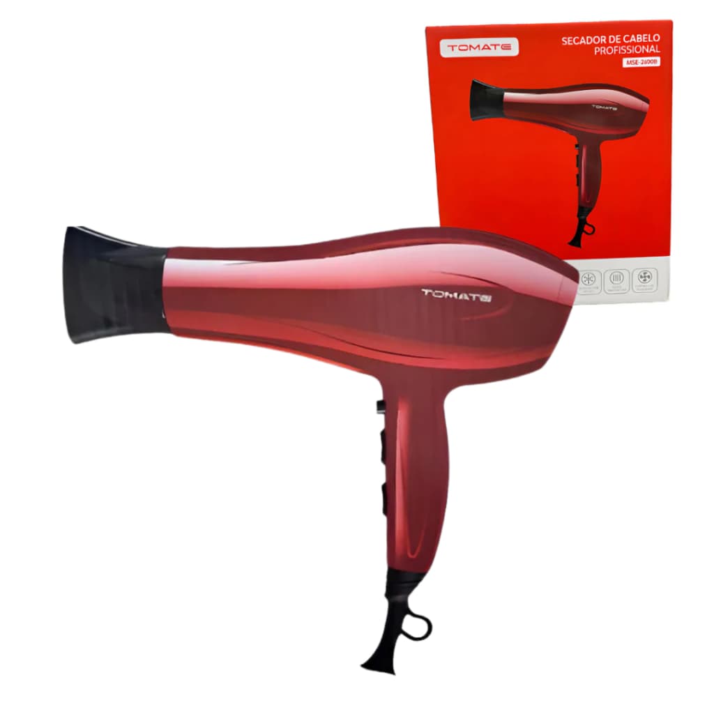 🔥💨 Secador De Cabelo Profissional Tomate 1900W 220V Potente