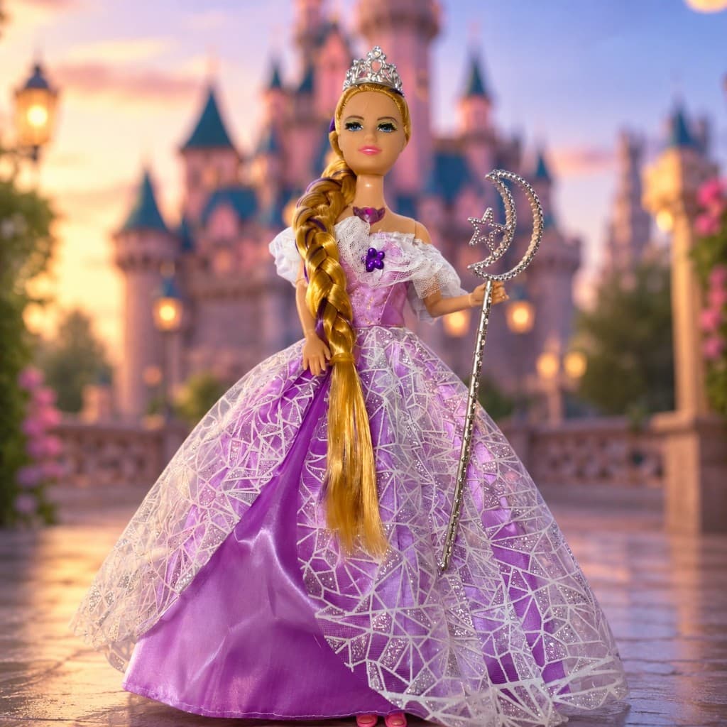 Brinquedo Menina Boneca Princesa Articulada 30cm