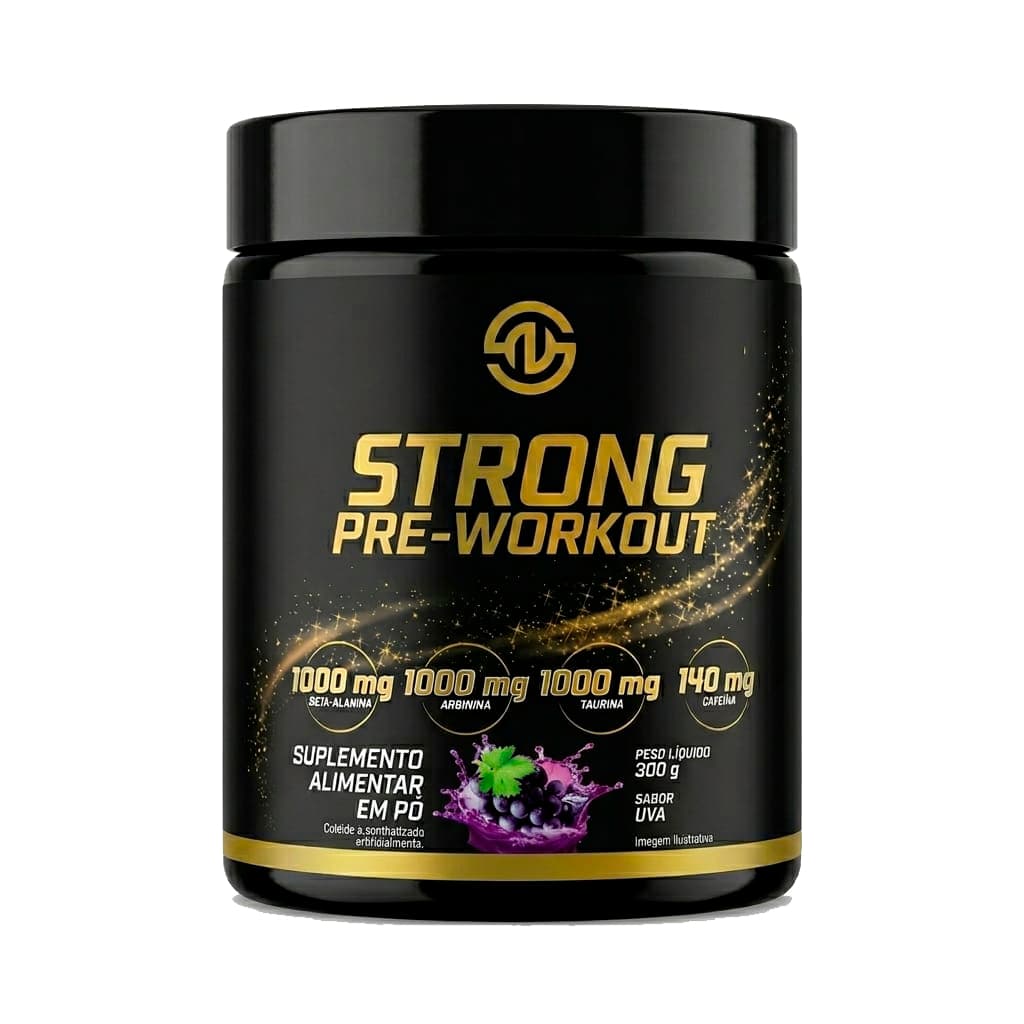 Strong Pre-Workout 300g Suplemento Alimentar Pré-Treino Aminoácidos Arginina Taurina Strong Now Labs
