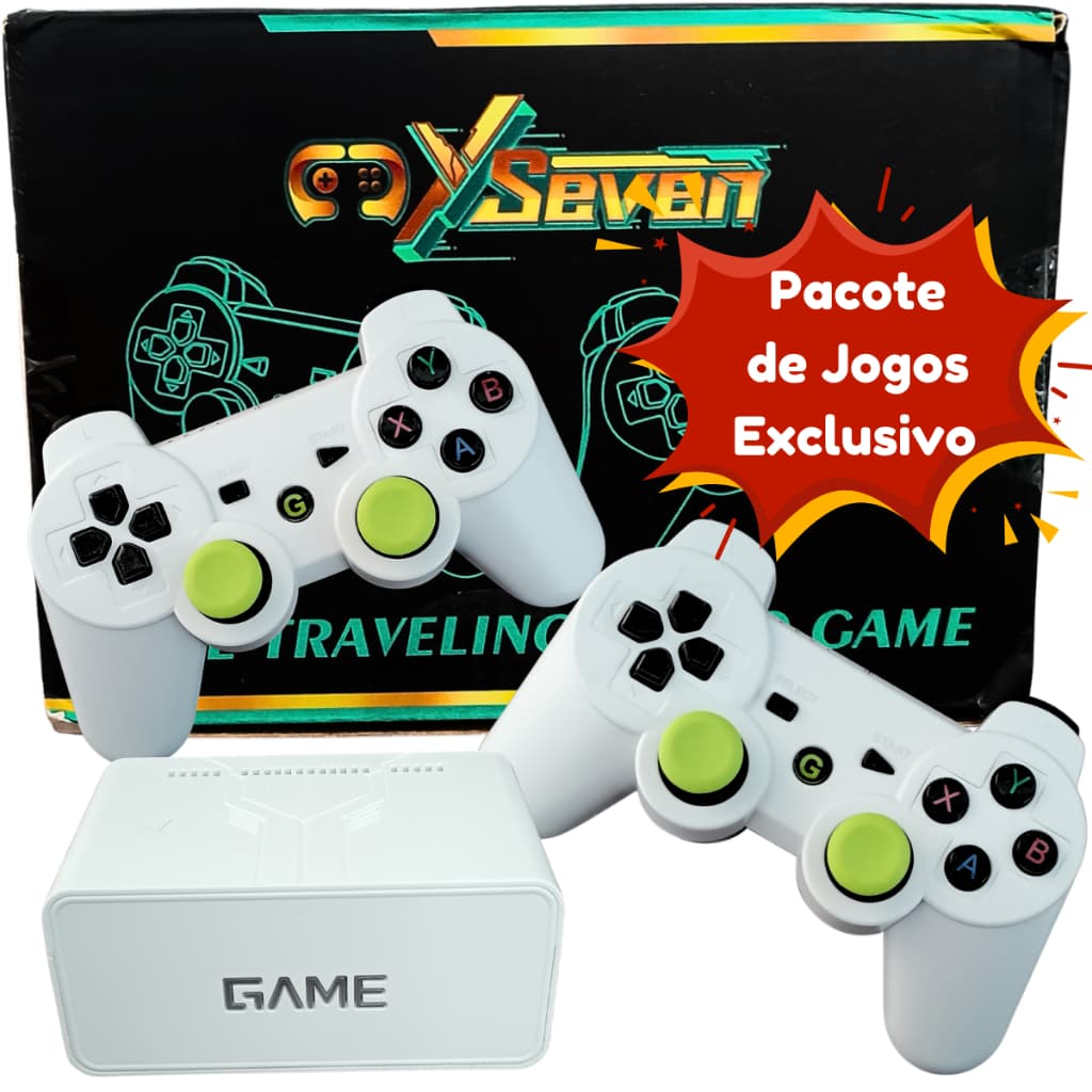 Game Stick Y7 Original 128Gb + 2 Controles Sem Fio Recarregáveis, HDMI 1080P com Jogos Exclusivos