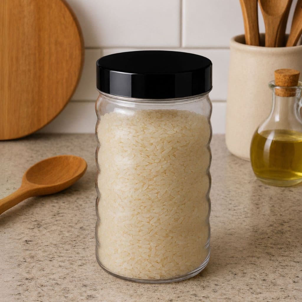 Porta Mantimentos Cozinha Pote Multiuso Organizador Cozinha 1,5 L Tampa De Rosca Multiuso