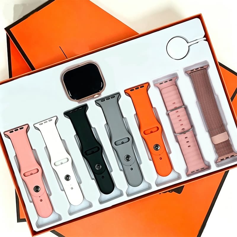 2026 Smartwatch 7/8 IN 1 Amoled  Full Touch Screen 38/45mm Relógio inteligenteBluetooth Call Heart Rate Smartwatch
