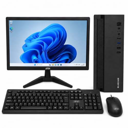 Computador Completo Intel Core i5 8GB SSD 120GB Monitor 19" WiFi Teclado e Mouse Home Office