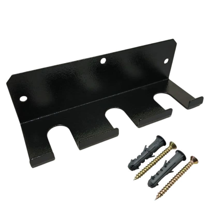 Suporte barra academia Vertical até 3 barras organizador parede halter Boby Pump