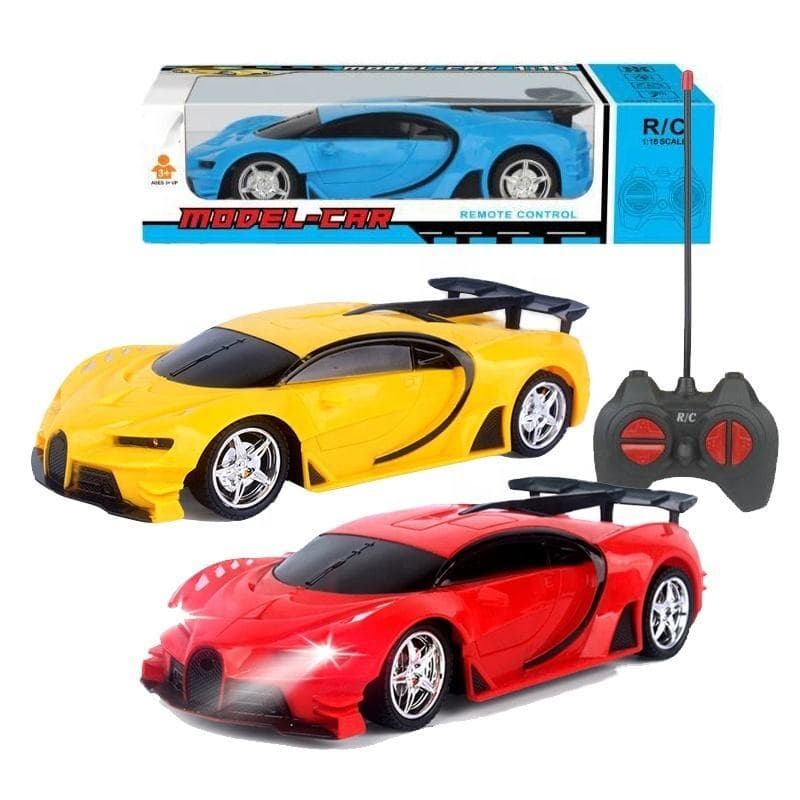 Carrinho de Controle Remoto Esportivo Infantil Acende Farol de LED