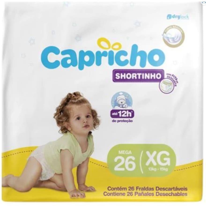 Fralda Capricho Shortinho Mega XG com 26 Unidades