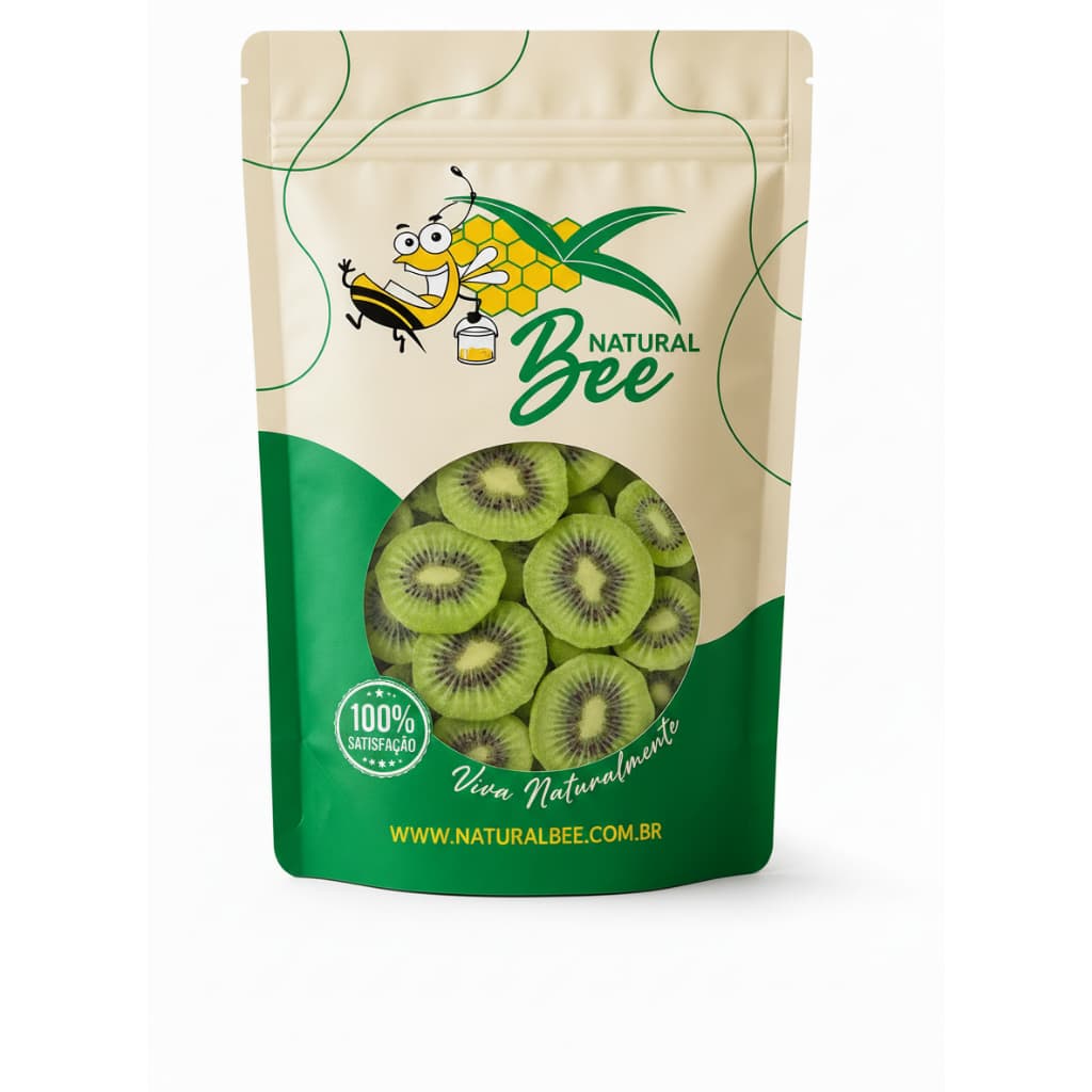 Chips de Kiwi 1Kg ou 500g Desidratado Crocante Snack Saudável e Saboroso