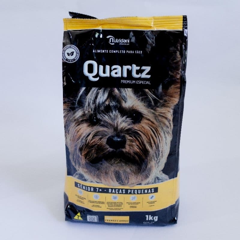 Ração para Cachorro Quartz Premium Especial Sênior 7+ Raças Pequenas Frango e Arroz 1kg