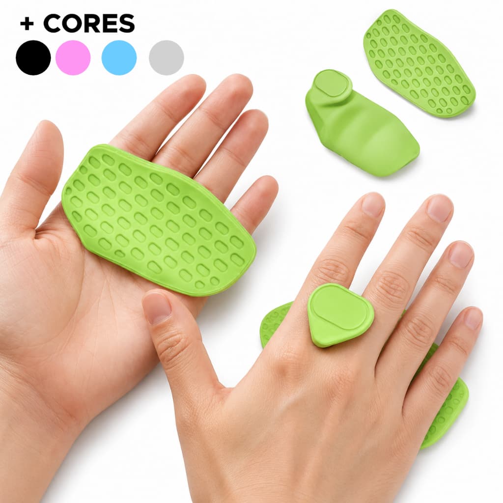 Kit 2 Par Luva academia Grip Protetor de pegada para halteres barra Cores