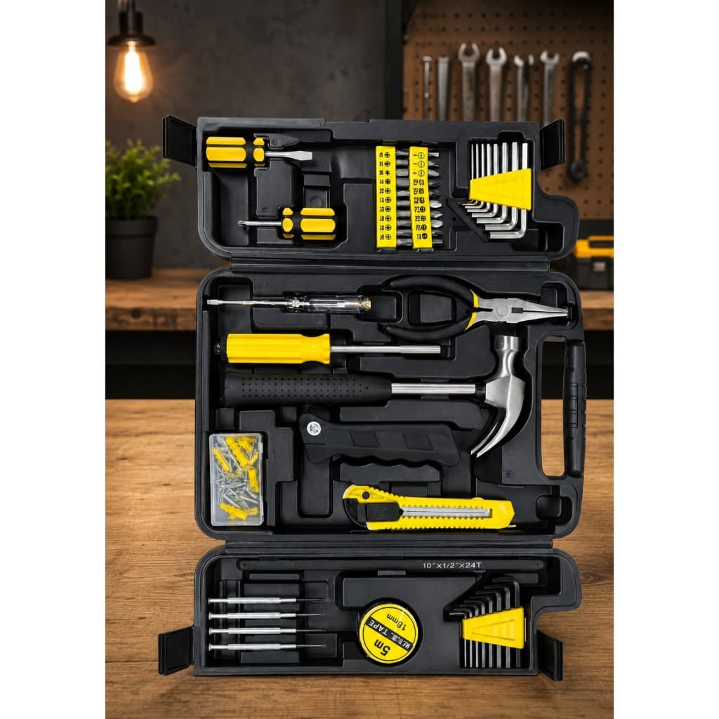 Kit Ferramentas Completo Organizador Portatil Profissional 200 Pecas Pratico Seguro Duravel