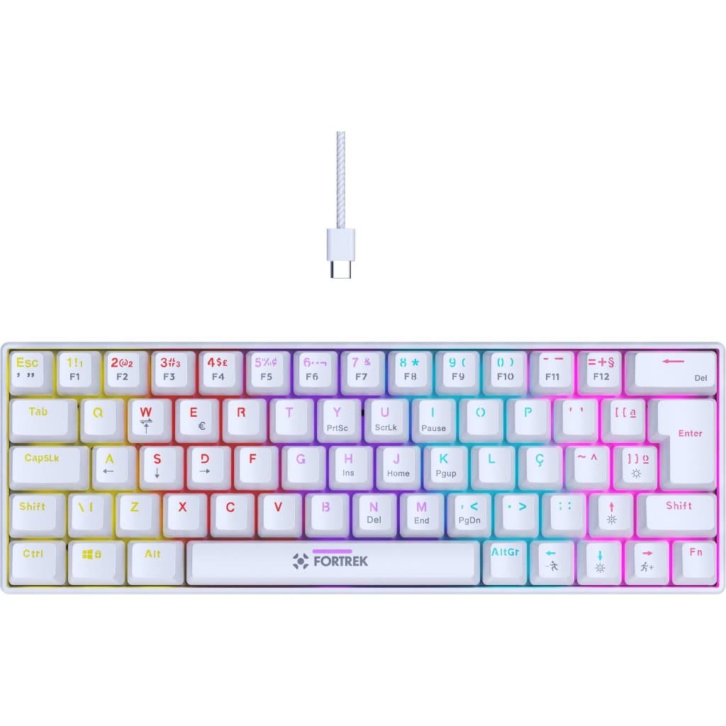 Teclado Gamer Mecânico Fortrek Gravity 65 Compact Switch Outemu Red W 84975