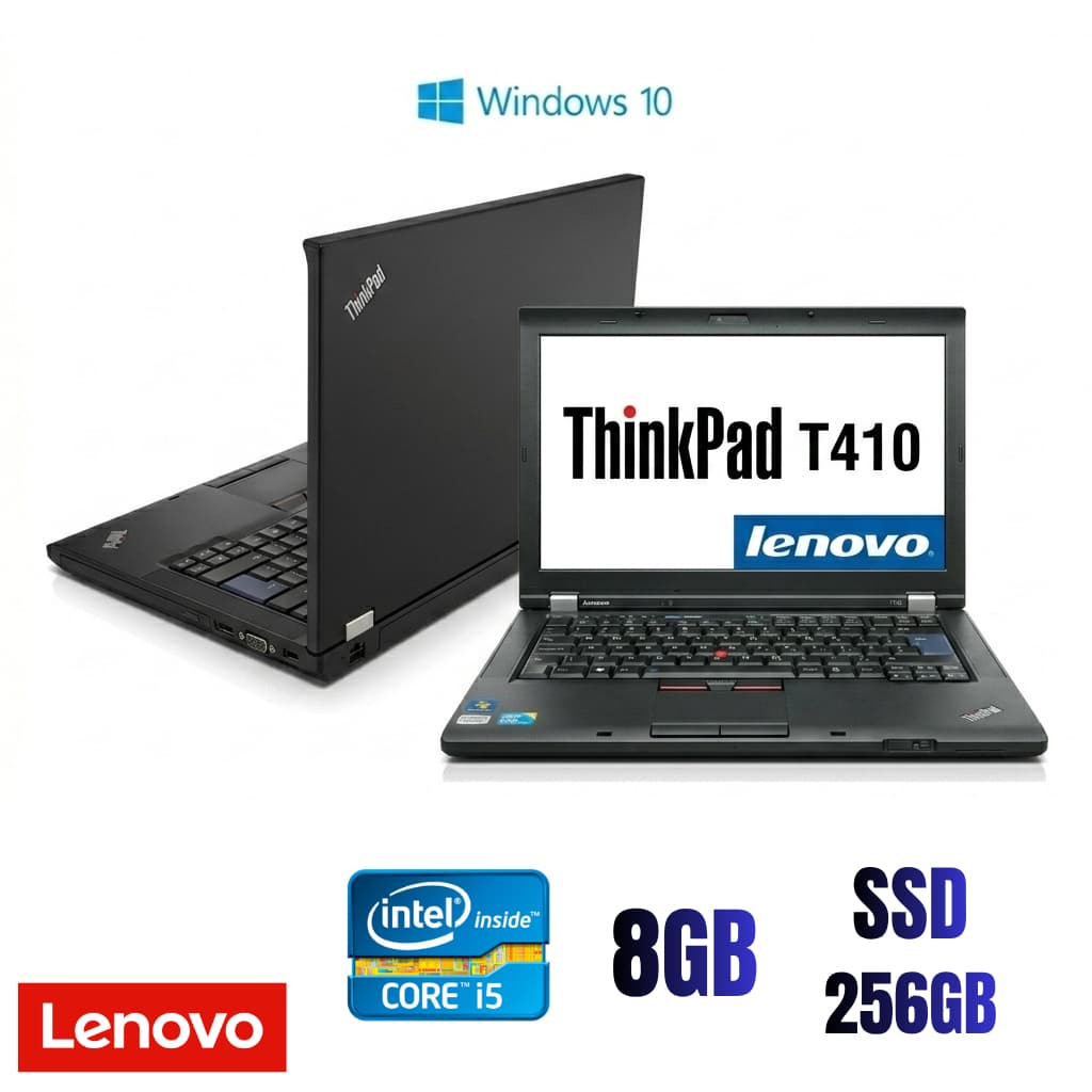 Notebook Thinkpad T410 | Intel Core I5 | SSD 240gb | 8gb Ram | Tela 14" | Windows