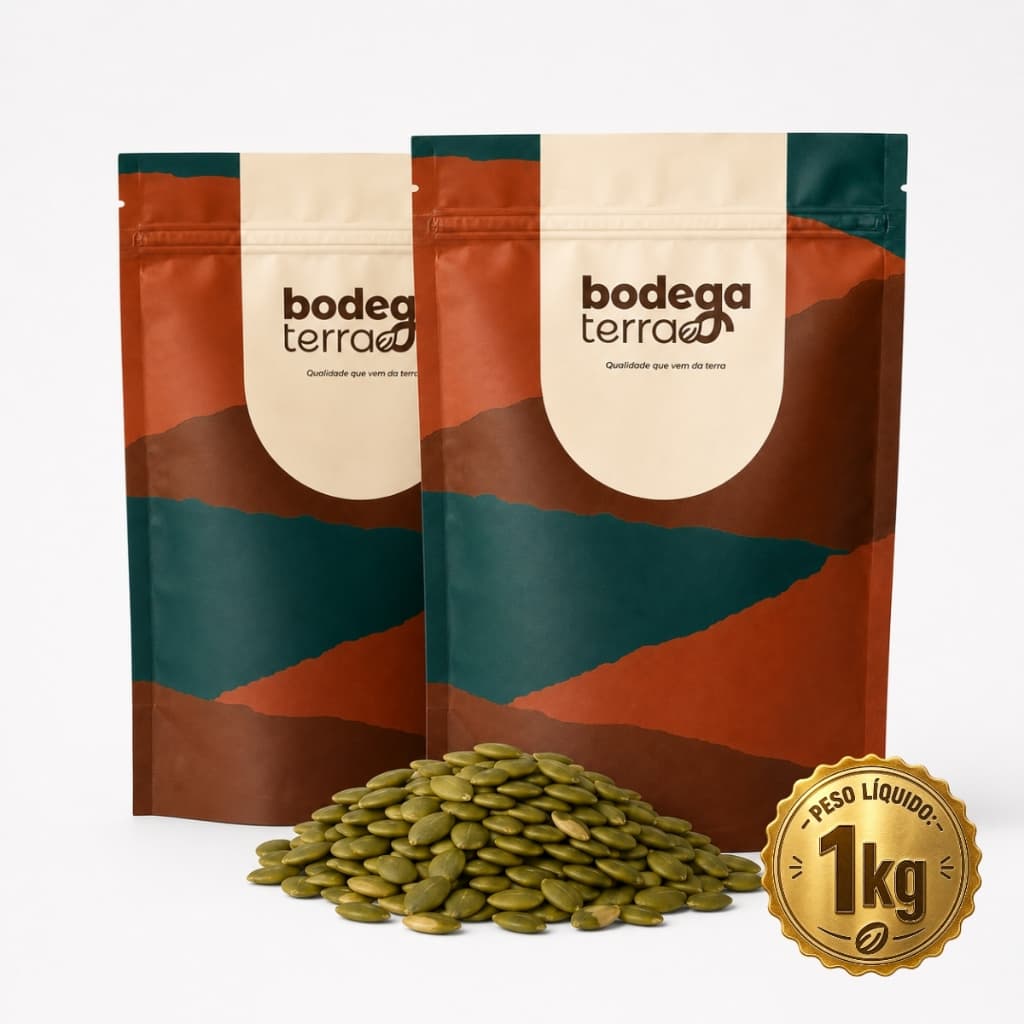 Semente de Abobora 1kg ou 500g Saco Crua Sem CascaNatural Saudavel Fit Snack Lanche Premium