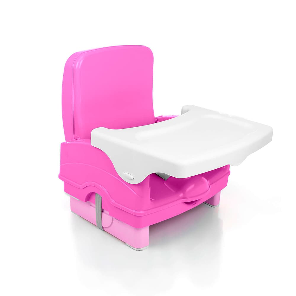 Cadeira de Alimentação Cosco Kids Portátil Smart 6 Meses a 23kg Rosa