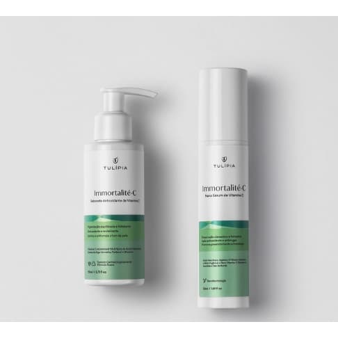 Combo Immortalité-C Nano Sérum e Sabonete Antioxidante de Vitamina C Tulipia