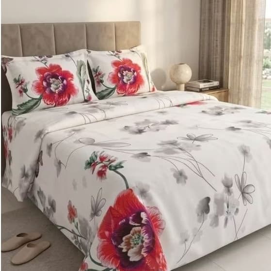 Jogo de Cama Kit Lencol Toque de Algodão Lençol Toque de Seda Casal Queen