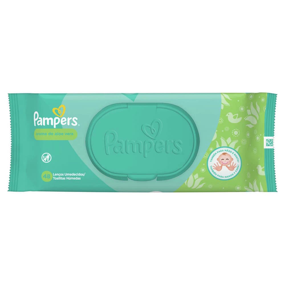 Lenços Umedecidos Pampers Aloe Vera