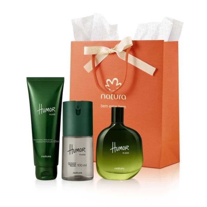 Kit Paz e Humor com Colônia Shampoo e Hidratante corporal Natura Lacrado e ORiGINAL com Nota fiscal