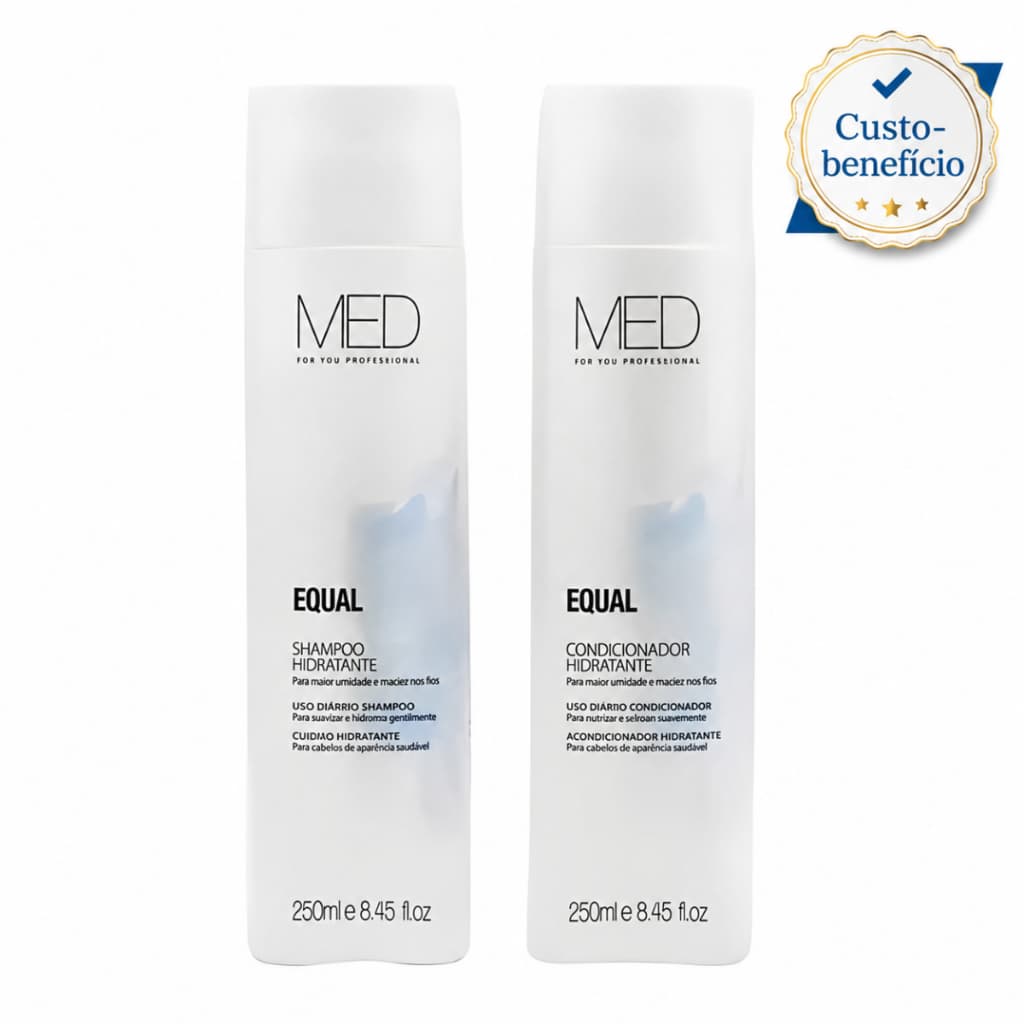 Kit Dupla Equal Med for You Shampoo e Condicionador 250ml Hidratante