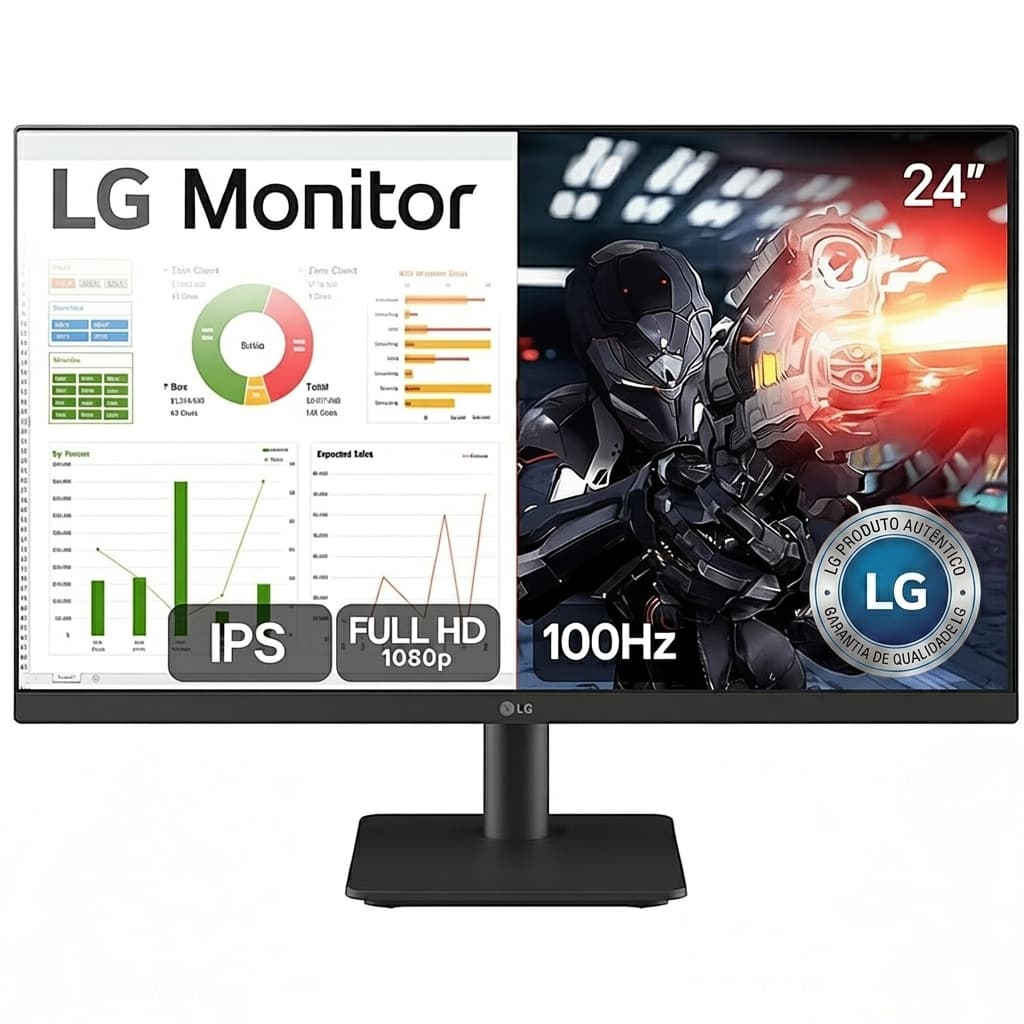 MONITOR 24 GAMER LG 100HZ 5MS FULL HD - 24MS500-B