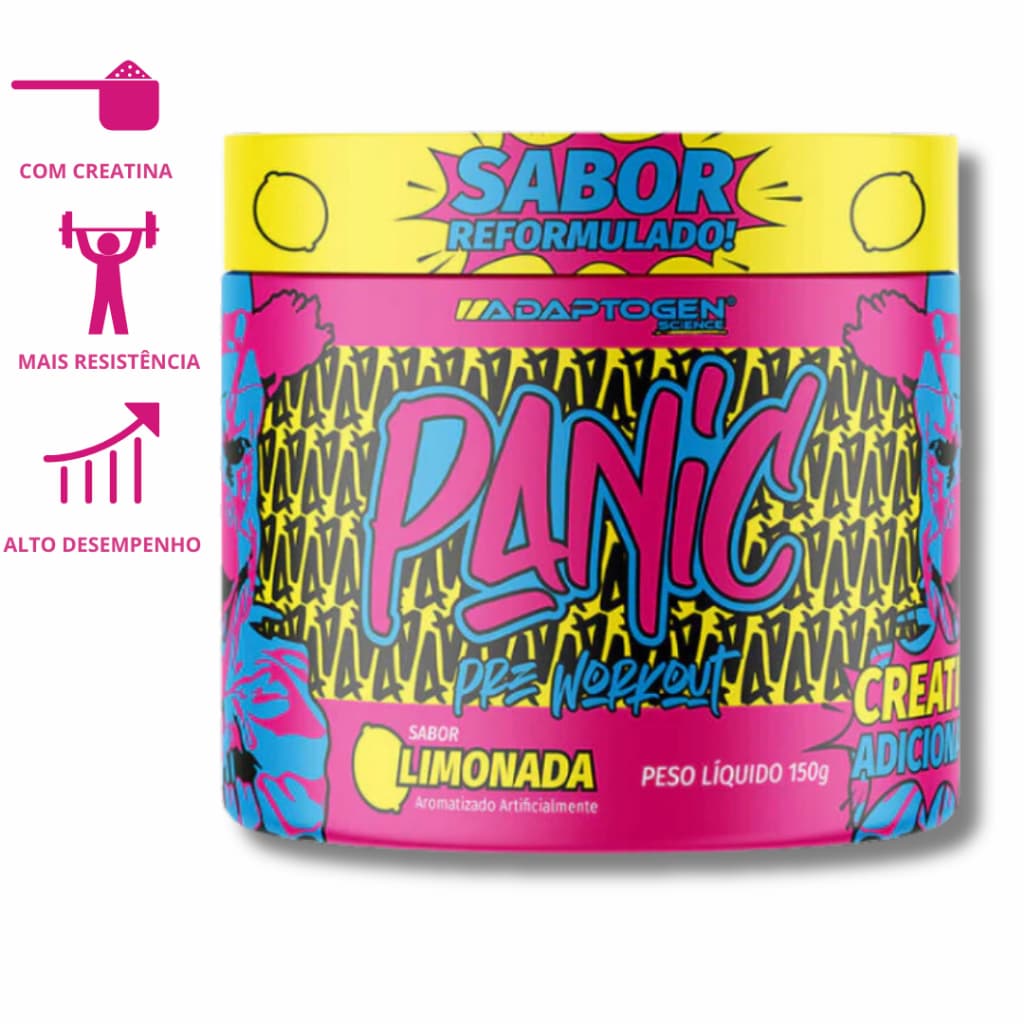Pré Treino Panic com Creatina 150g - Adaptogen Science