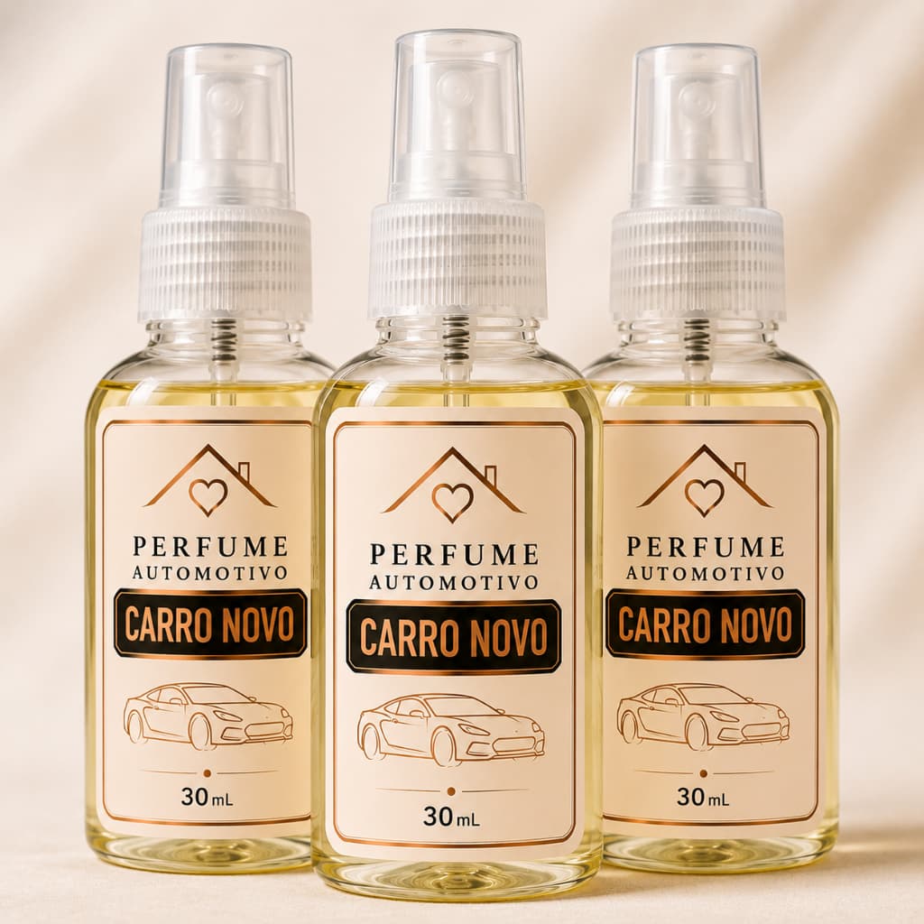 Cheirinho Para Carro Carro Novo Aromatizante Automotivo Spray 30ml Kit 1 2 e 3