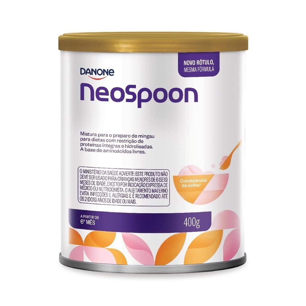 Fórmula Infantil Em Pó Sem Lactose +6 Meses 400g Neo Spoon Sem Sabor 2027 - KIT 4 6 8 10