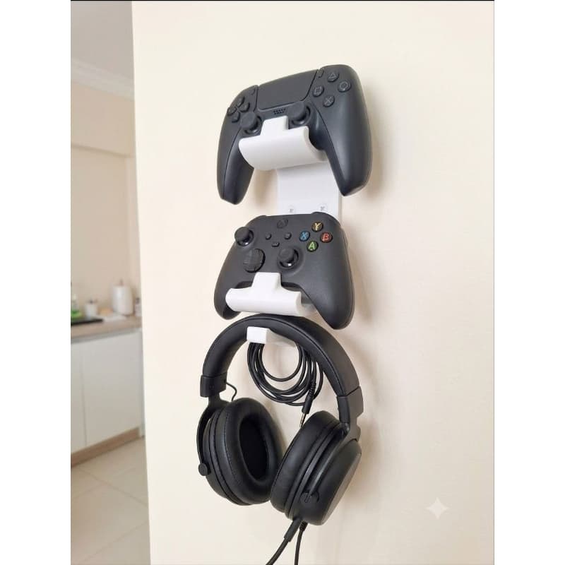 Suporte Porta Controle Para Videogame Gamer Para Ps4 Xbox Ps5 E Fone de Ouvido