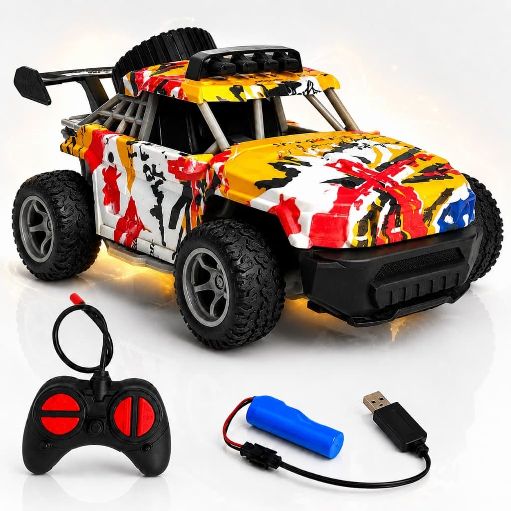Brinquedo Jeep Carrinho De Controle Remoto  Subida Na Terra