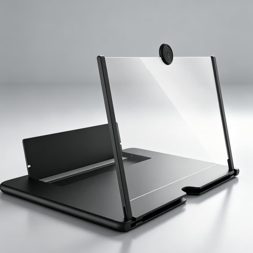1/3/5 Ampliador De Tela Lente 3d Suporte Dobrável De Celular Para Vídeos e Jogos e Ensino on-line
