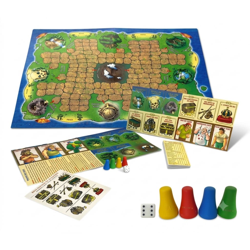 Jogo De Tabuleiro Infantil E Família Aventura Caça Ao Tesouro Educativo Estratégia Divertido