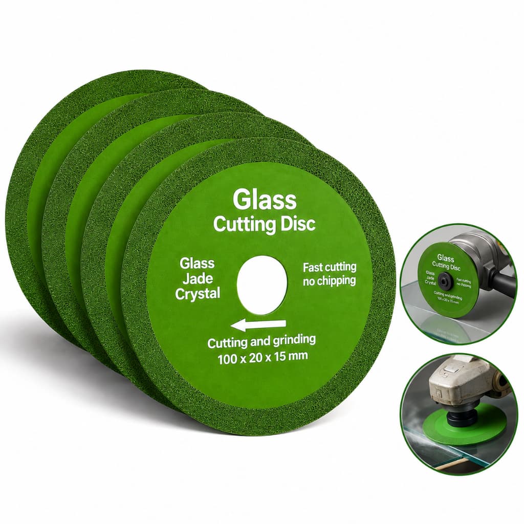 1/2/3/4 Discos Diamantado Para Corte De Vidro Porcelanato Piso e Cerâmica 100mm X 20mm
