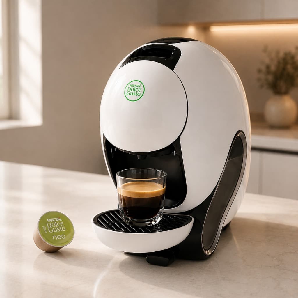 Cafeteira Nescafé Dolce Gusto NEO White 127V Máquina de Café Expresso Original Sistema Corta Pingos