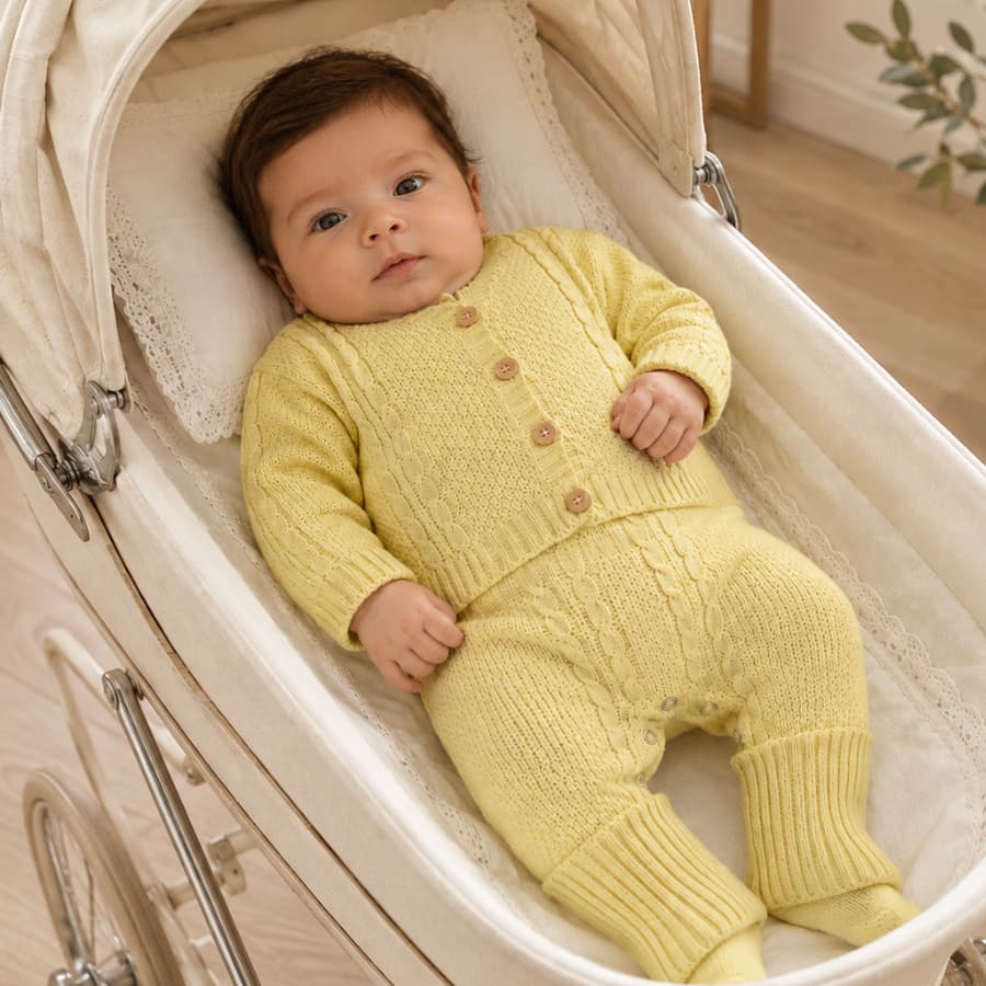 Kit 2 Peças Saída Maternidade Premium Bebê RN Tricot Menino Menina Enxoval Batizado Chá Bebe