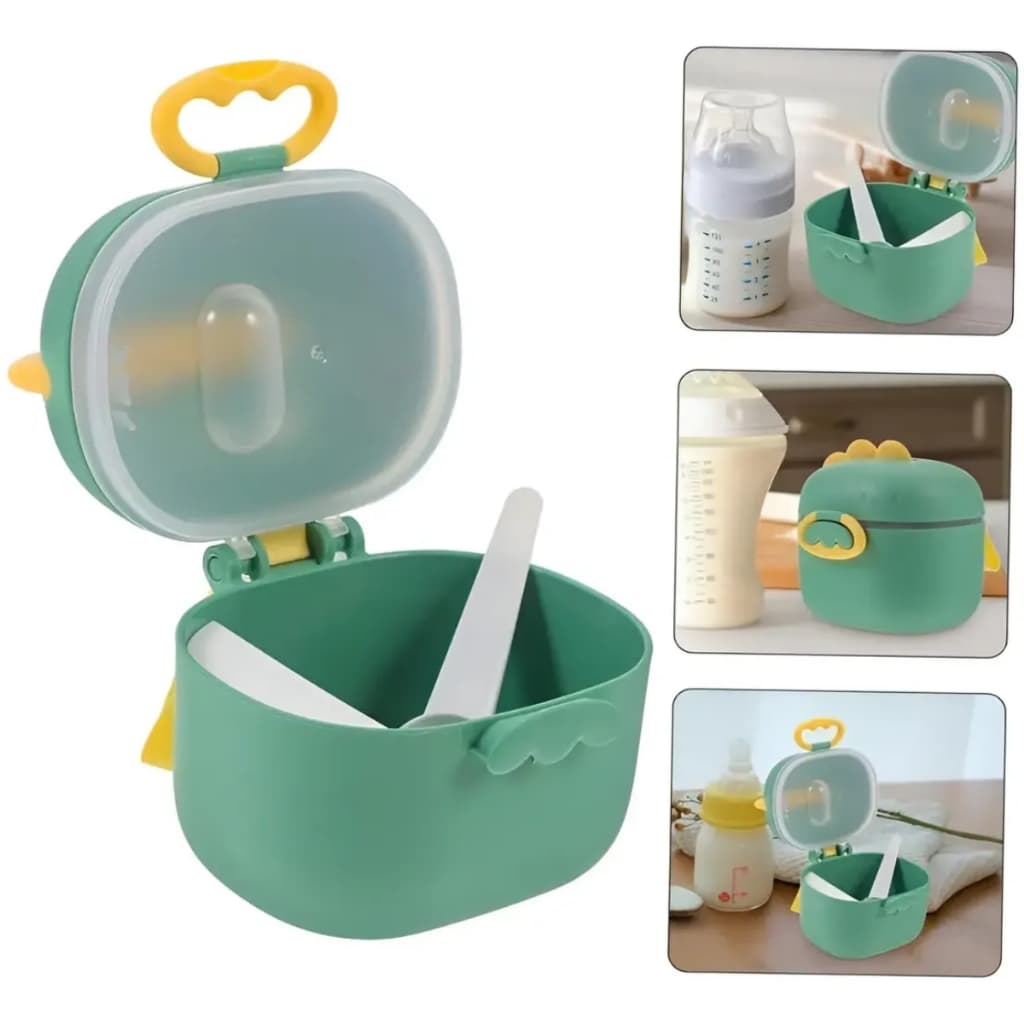 Porta Leite em Pó com Dosador Dino Infantil 400ml